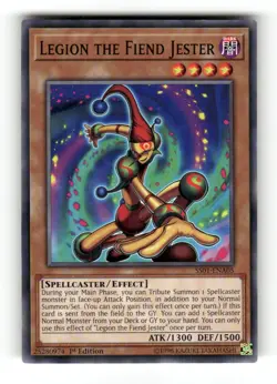 Legion the Fiend Jester SS01-ENA05 Destiny Masters Yu-Gi-Oh 1st Ed NM - Image 1