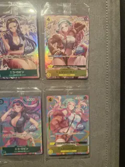 Nami P-112 One Piece Asia Promo Set Of 6/ art set TS02 nami-robin-bonney. - Image 3