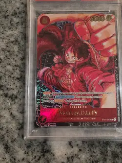 2023 One Piece OP05 EN Monkey D Luffy 1st Anniversary #012 PSA 10 GEM MINT - Image 5