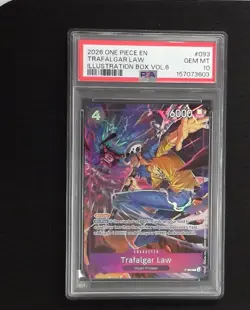 TRAFALGAR LAW P 093 ILLUSTRATION BOX VOL.6 ONE PIECE PROMOS ONE PIECE PSA 10 - Image 1