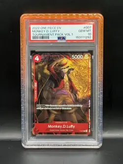 One Piece 2022 Promo Monkey D.Luffy Tournament Pack Vol.1 P-007 PSA 10 - Image 1