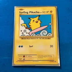 The Pokemon Company Surfing Pikachu 111/108 Evolutions Secret Rare ENG HP50 - Image 1
