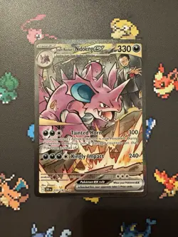 Pokemon TCG Team Rockets Nidoking EX 233/182 Destined Rivals NM - Image 2