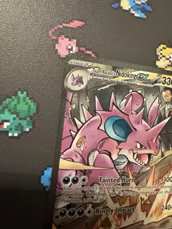 Pokemon TCG Team Rockets Nidoking EX 233/182 Destined Rivals NM - Image 4