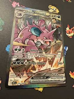 Pokemon TCG Team Rockets Nidoking EX 233/182 Destined Rivals NM - Image 5