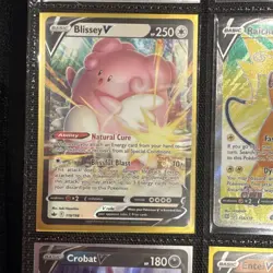 Pokemon TCG Shiny & V Holo Lot Raichu V Blissey V Centiskorch V Cufant - Image 4