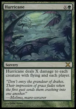 Hurricane - Medium Play MTG 10th Edition - Image 1