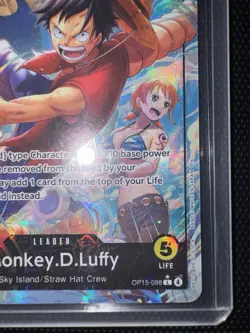 Monkey D Luffy Alternate Art OP15-098 Adventure On Kami's Island NM Perfect Card - Image 4