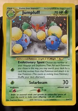 Pokemon Jumpluff Holo Rare TCG Card 9/64 Neo Revelation Unlimited MP-HP - Image 3