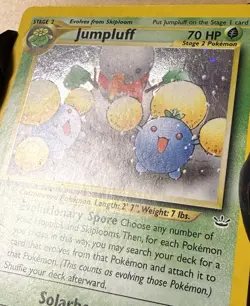 Pokemon Jumpluff Holo Rare TCG Card 9/64 Neo Revelation Unlimited MP-HP - Image 5