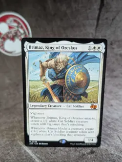 MTG, Brimaz, King of Oreskos (#0058), Foundations, Non Foil, NM, Mythic Rare - Image 1