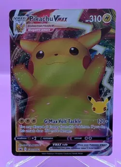 Pikachu VMAX SWSH062 SWSH Black Star Celebrations Promo Pokemon Card NM Unplayed - Image 1