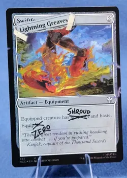 Lightning Greaves - 2026 Magic The Gathering Secret Lair Deadpool FOIL 🔮 B - Image 2