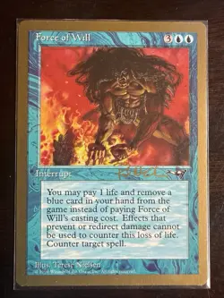 MTG Force of Will NM 1997 World Championships Magic The Gathering Used - Image 1