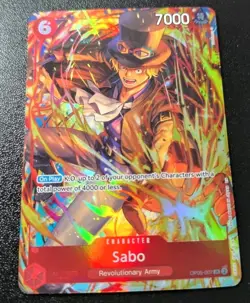 One Piece TCG Sabo Illustration Box Promo Card Foil OP05-007 NM - Image 1