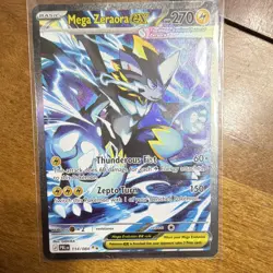Pokemon Mega Zeraora EX 114/084 Pitch Black Ultra Rare Full Art Holo EN - Image 1