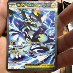Pokemon Mega Zeraora EX 114/084 Pitch Black Ultra Rare Full Art Holo EN - Image 3