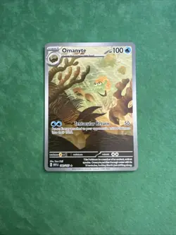 Pokemon Omanyte 180/165 Scarlet & Violet 151 Illustration Rare NM - Image 1