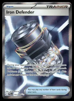 Pokemon Cards Iron Defender 110/084 Holo Pitch Black Ultra Rare NM - Image 1