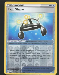 Exp. Share 126/163 Reverse Holo Pokemon SWSH05: Battle Styles NM - Image 1