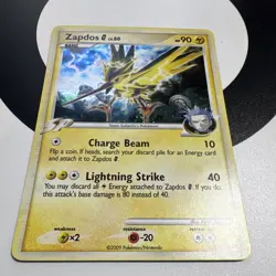 The Pokemon Company Zapdos G 90 HP 12/99 Arceus Holo Rare English 2009 - Image 5