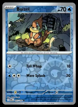 Buizel 057/182 Common Destined Rivals Pokemon Reverse Holo Near Mint - Image 1