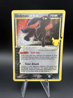 Pokemon TCG Umbreon Gold Star Celebrations 25th Anniversary NM - Image 1