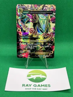 Pokemon TCG M Rayquaza EX 105/108 Roaring Skies Holo Full Art Heavily Played - Image 1