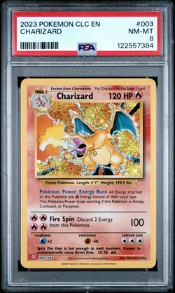 Charizard 003/034 Pokemon Classic Collection English PSA 8 - Image 1