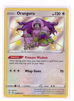 Oranguru SV098/SV122 Shiny Holo Rare Holo Shining Fates: Shiny Vault Pokemon TCG - Image 1
