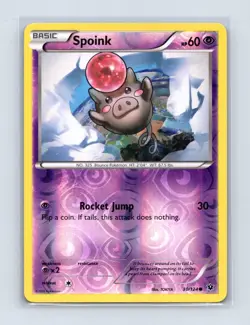 Spoink 30/124 Common Fates Collide Pokemon Reverse Holo Lightly Played - Image 1