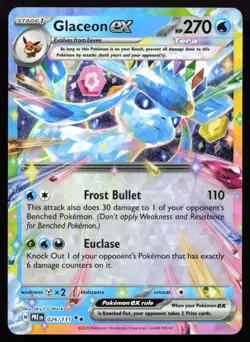 Glaceon ex 026/131 NM Prismatic Evolutions Holo Double Rare Pokemon - Image 1