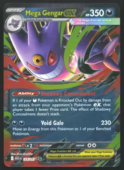 Mega Gengar ex 125/217 NM Ascended Heroes Double Rare Pokemon - Image 1