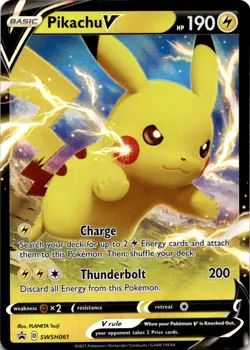 PIKACHU V SWSH061 HOLO P SWORD & SHIELD PROMO POKEMON NM/M - Image 1
