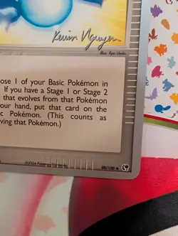 Pokemon TCG Rare Candy 88/100 World Championships 2004 Kevin Nguyen NM - Image 4