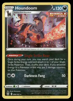 Houndoom 096/163 Holo Rare Battle Styles Pokemon LP - Image 1