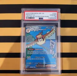 2023 POKEMON PIDGEOT OBSIDIAN FLAMES 225/197 SPECIAL ILLUSTRATION RARE PSA 10 - Image 1