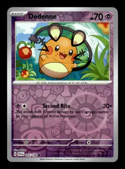 Pokemon TCG: Scarlet & Violet (Base Set) - Dedenne 095/198 - Reverse Holo - Image 1