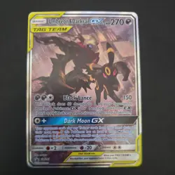 Pokemon TCG Umbreon & Darkrai GX SM241 Black Star Promo Tag Team Holo EN - Image 1