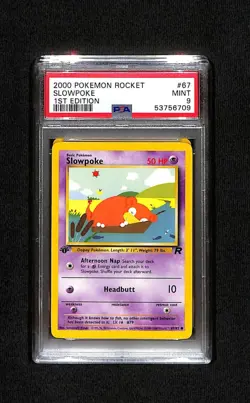 Slowpoke 67 Team Rocket 1st Edition [PSA 9 MINT] - Image 1