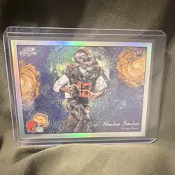 2025 Topps Chrome Cosmic Stars in the Night Shedeur Sanders Rookie STN-3 Browns - Image 1