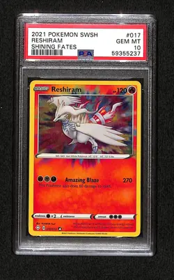 Reshiram 017 of 072 Shining Fates [PSA 10 GEM - MT] - Image 1