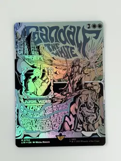 Magic the Gathering LOTR - Gandalf the White - Showcase Foil Poster Pack Fresh! - Image 1