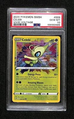 Celebi 009 of 185 Vivid Voltage [PSA 10 GEM - MT] - Image 1