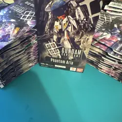 26x GUNDAM GD04 SLEEVED BOOSTER LOT OF 26 BANDAI ENGLISH CCG TCG PHANTOM ARIA - Image 1