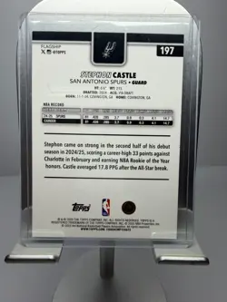 2025-26 Topps - Stephon Castle #197 Topps Foil Pattern - Image 4