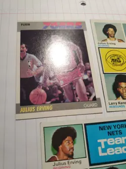 Lot Of 3 Julius Erving Basketball Cards - Image 3