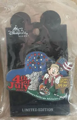 Lot Of 6 DCA California Adventure Pins New Used Hotel Grand Opening 4th Of July - Image 4