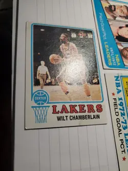 Lot Of 7 Topps NBA Cards Wilt Chamberlain Kareem Abdul-Jabbar - Image 3