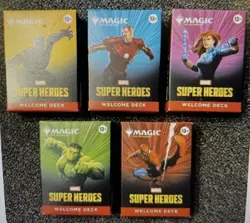 MTG Magic the Gathering MARVEL SUPER HEROES Welcome Decks SET OF 5 - Image 1